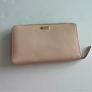 Baby pink large Kate spade wallet